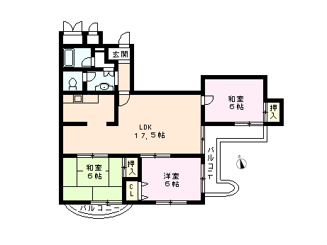 コスモハイツニュー甲子園　間取り