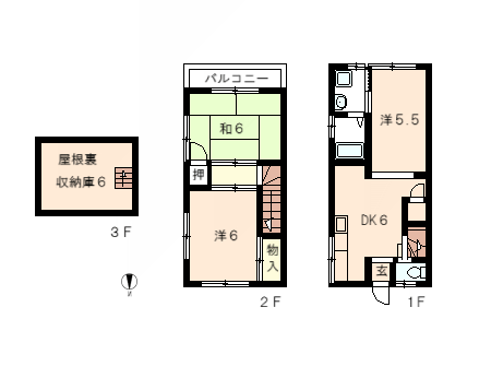 松園町（夙川駅）　間取り
